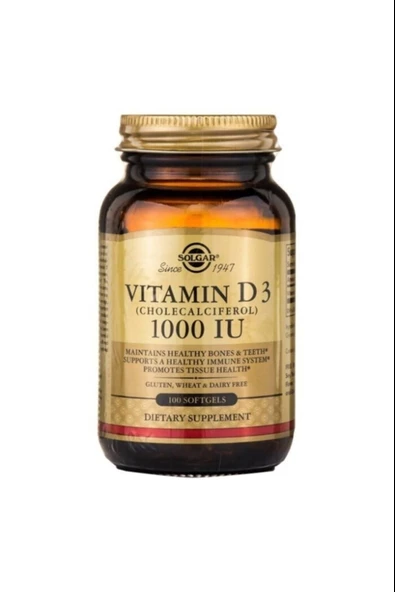 Solgar Vitamin D3 1000ıu 100 Kapsül ürün görseli 1