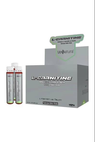 VeNatura L-Carnitine Ve Taurin 25 Ml X 20 Şişe ürün görseli 1