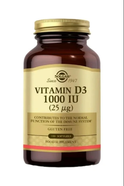 Solgar Vitamin D3 1000ıu 100 Kapsül ürün görseli 1