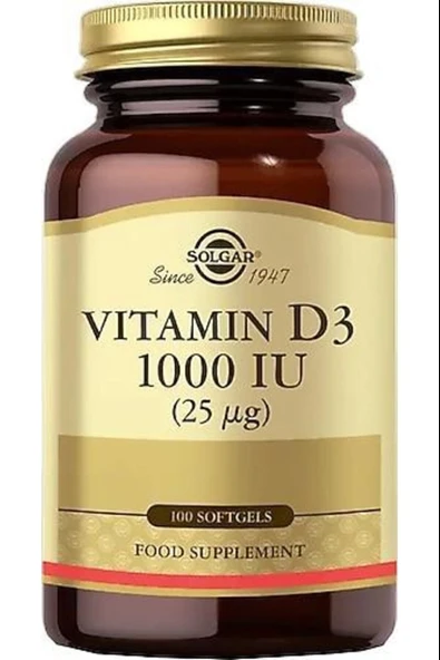 Solgar Vitamin D3 1000ıu 100 Kapsül ürün görseli 1