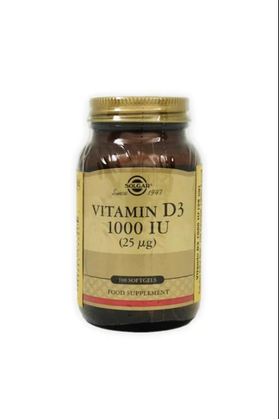 Solgar Vitamin D3 1000ıu 100 Kapsül - Resim 3