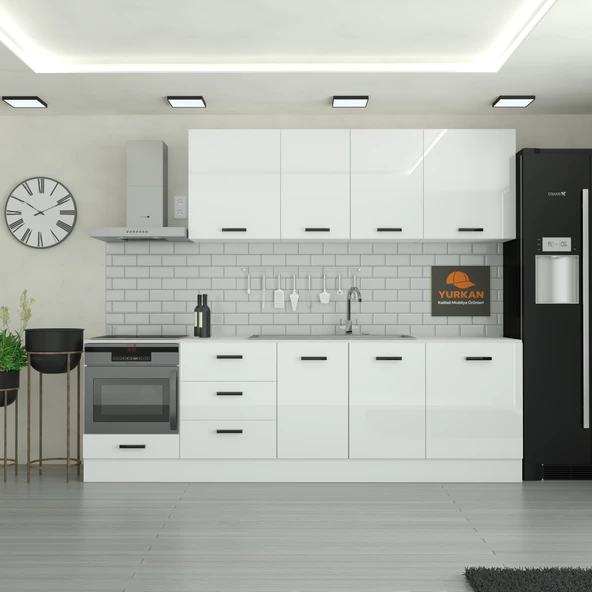275 cm Mutfak Dolabı  MDF Kapak Tezgah Dahil YRKN275 97 ürün görseli 1