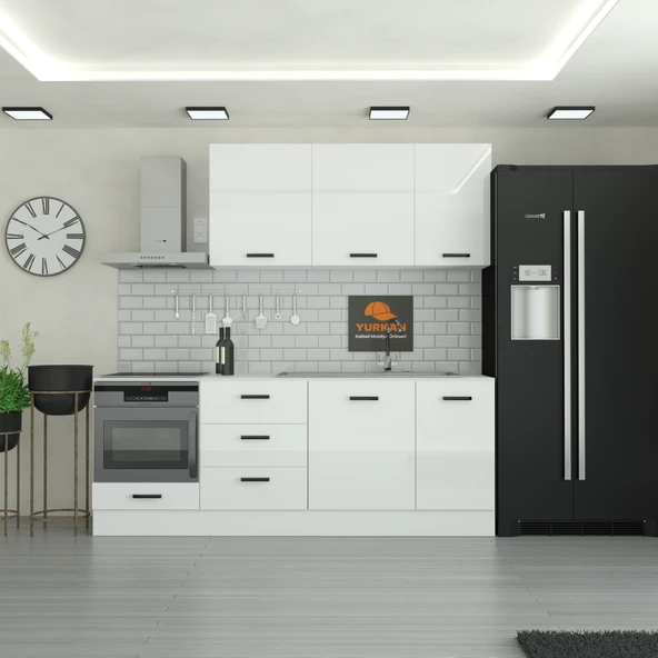 230 cm Mutfak Dolabı  MDF Kapak Tezgah Dahil YRKN230 97 ürün görseli 1