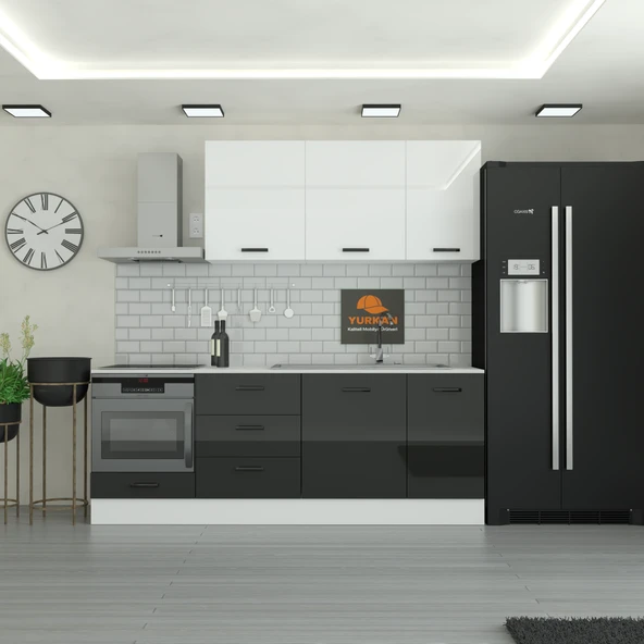 230 cm Mutfak Dolabı  MDF Kapak Tezgah Dahil YRKN230 99 ürün görseli 1