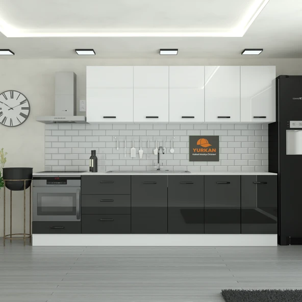 290 cm Mutfak Dolabı  MDF Kapak Tezgah Dahil YRKN290 99 ürün görseli 1