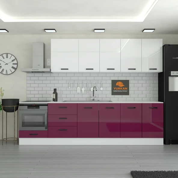 295 cm Mutfak Dolabı  MDF Kapak Tezgah Dahil YRKN295 102 ürün görseli 1