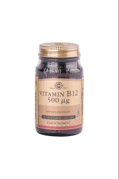 Solgar Vitamin B12 500 mcg 50 Kapsül ürün görseli 1