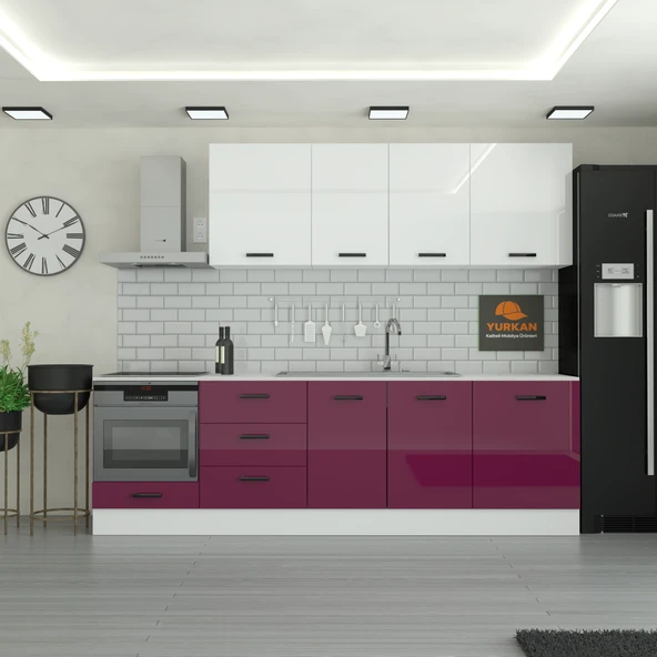 275 cm Mutfak Dolabı  MDF Kapak Tezgah Dahil YRKN275 102 ürün görseli 1