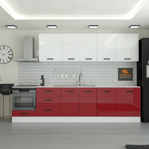 300 cm Mutfak Dolabı  MDF Kapak Tezgah Dahil YRKN310 101 ürün görseli 1