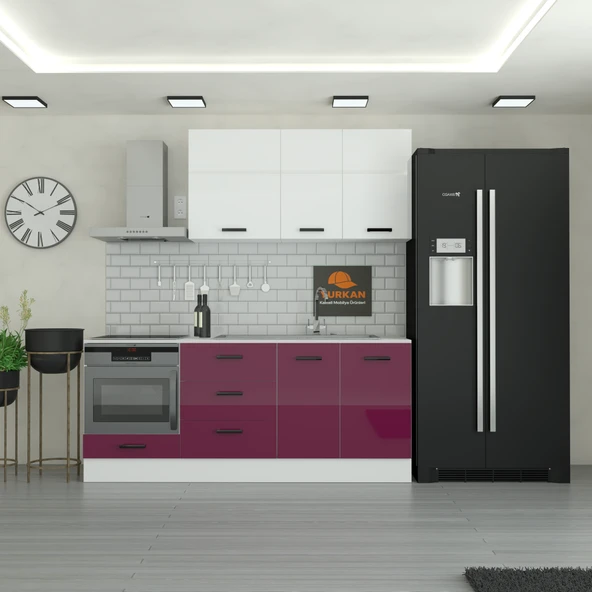 215 cm Mutfak Dolabı  MDF Kapak Tezgah Dahil YRKN215 102 ürün görseli 1