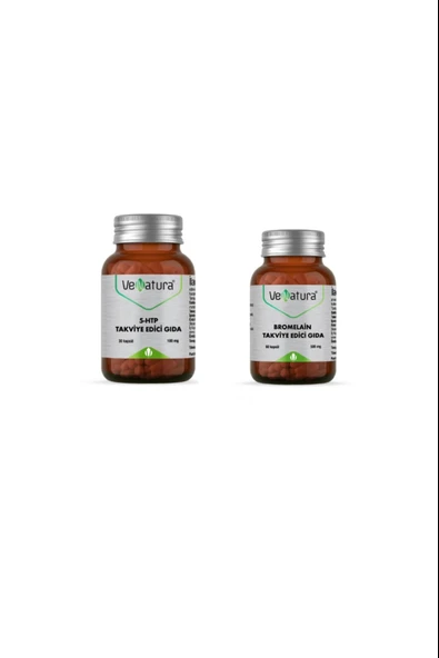 Venatura 5-htp 100 Mg 30 Kapsül + Bromelain 60 Kapsül ürün görseli 1