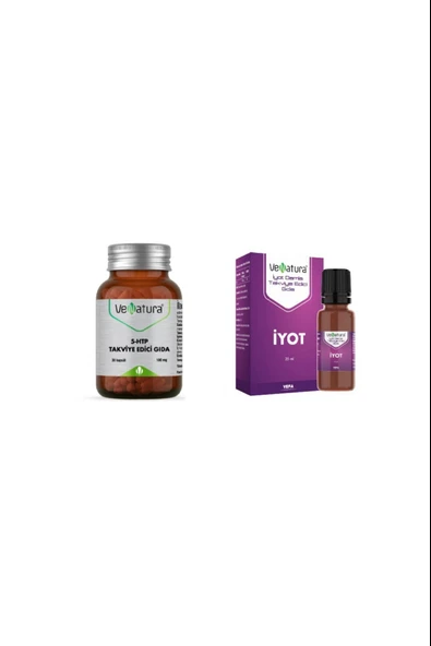 Venatura 5-htp 100 Mg 30 Kapsül +Venatura İyot Damla 25 ml ürün görseli 1