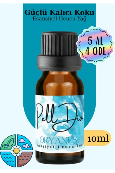 Pelldio Sea Breeze Esansiyel Uçucu Koku Yağı Buhurdanlık Yağı Difüzör Esansı Hobi Esans Ortam Oda 10ml ürün görseli 1