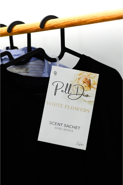 Pelldio White Flowers Ayakkabılık Dolap Ve Çekmece Parfümlü Kese Kokusu Oda Koku Kesesi ürün görseli 1