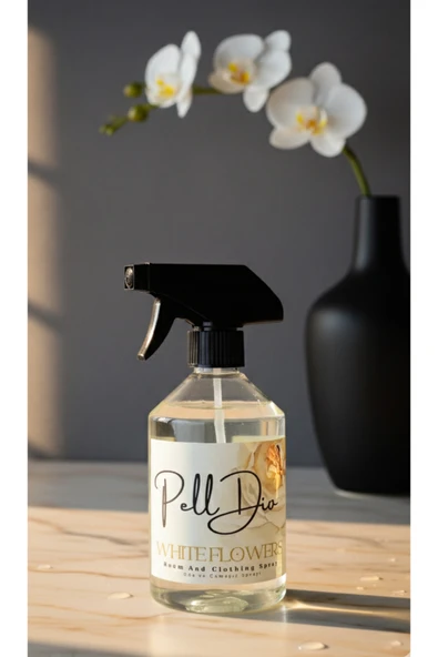 Pelldio White Flowers Ev, Tekstil, Oda ve Çamaşır Spreyi 500ml ürün görseli 1