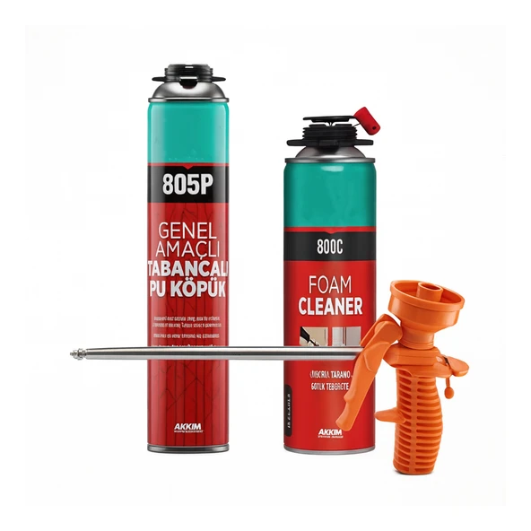 Metal Uçlu Köpük Tabanca Seti Hassas Uygulama Profesyonel 750 ml Köpük Şişe Köpük Temizleyici Sprey ürün görseli 1