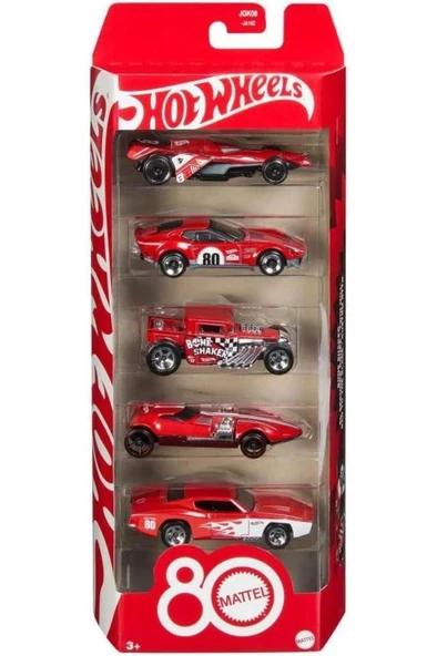 Hot Wheels JGK08 Mattel 80th Anniversary 5 Pack ürün görseli 1