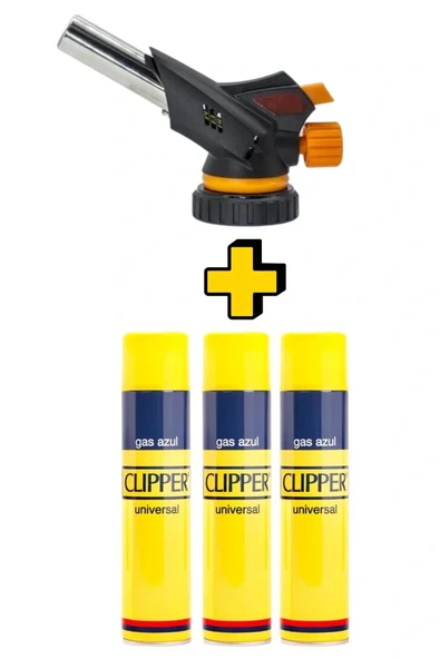 Pürmüz Çakmak 509C Başlık + 3 Adet Clipper Çakmak Gazı 1300 Derece Profesyonel ürün görseli 1