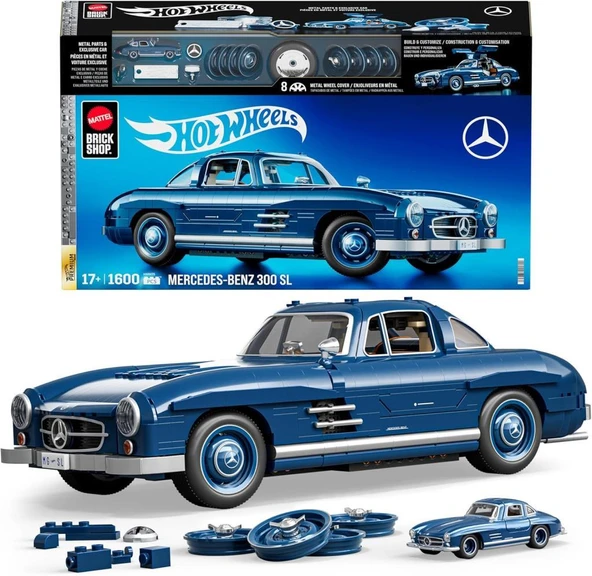Mattel Brick Shop Hot Wheels HWW25 Mercedes-Benz 300 SL ürün görseli 1