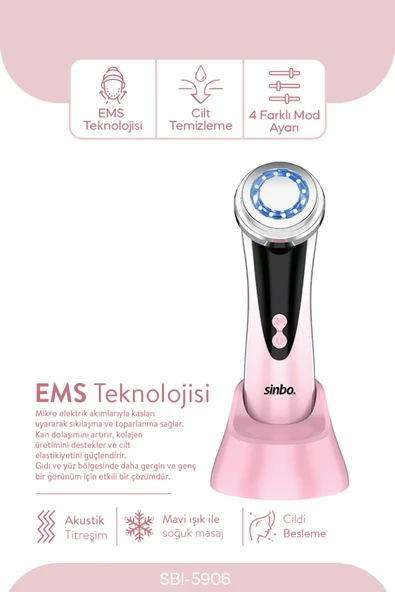 SBI-5906 RF Lifting Etkili Cilt Sıkılaştırıcı - Pembe ürün görseli 1