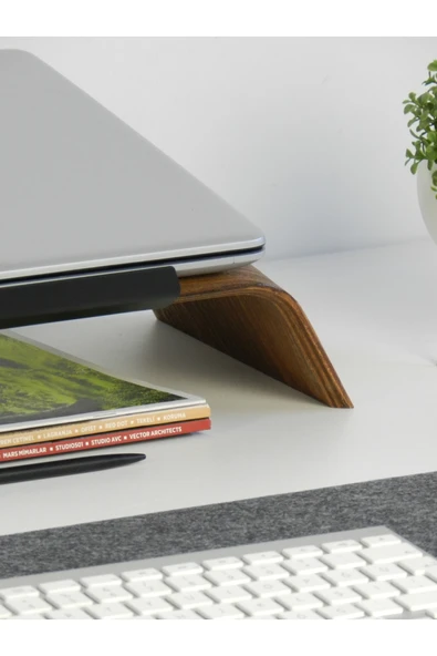 Fagus Wood Laptop Standı (ceviz) - Resim 2