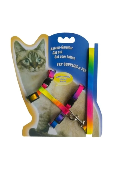 Multicolor Kedi Tasması ürün görseli 1