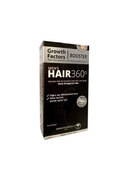 KRCDerma KRCDerma Hair 360 Men's Booster Growth Factors Hair Spray 50ml ürün görseli 1