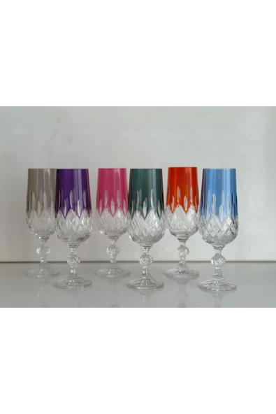 Bohemia Kristal Bardak Lüsterli 180 cc 6 adet ürün görseli 1