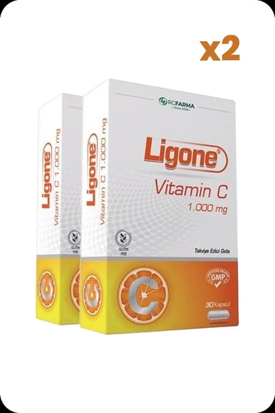Ligone Vitamin C 1000 mg 30 Kapsül x2 Adet ürün görseli 1