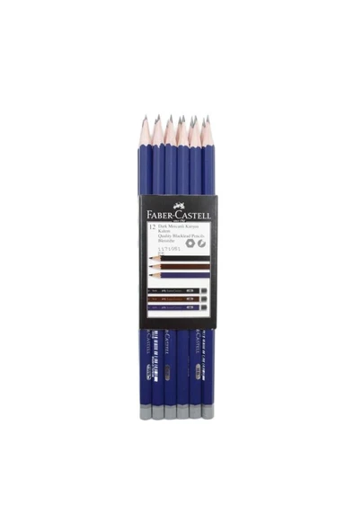 Faber Castell Dark Mercanlı Kurşun Kalem HB - 12 ADET ürün görseli 1