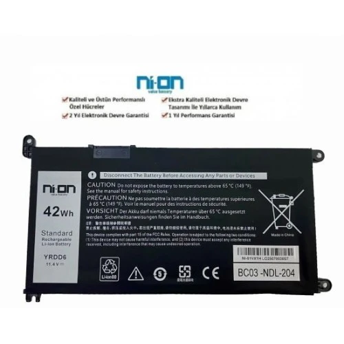 Nion Dell Latitude 3190 2 in 1 uyumlu Notebook Batarya - Pil ürün görseli 1