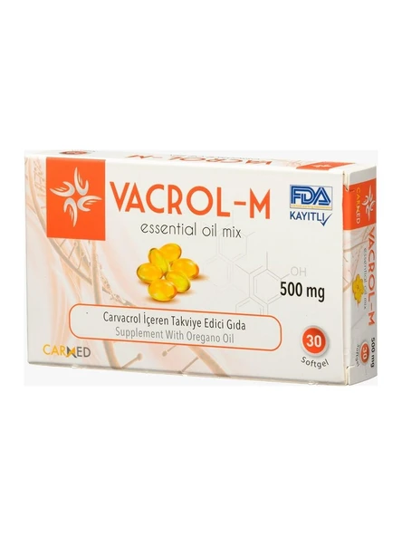 Carmed Vacrol M 500 mg 30 Softgel ürün görseli 1