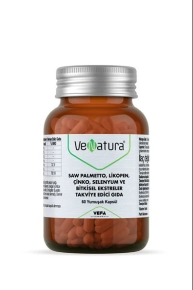 VeNatura Saw Palmetto Plus L-Arjinin Likopen Mineral 60 Kapsül ürün görseli 1