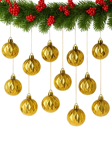 Waldern 5 cm 12li Cici Top Gold Baklava Desenli Parlak Yılbaşı Süsü ürün görseli 1