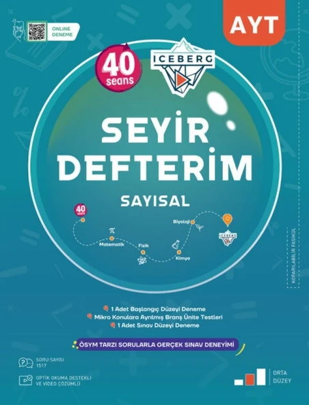 Okyanus Yayınları AYT Sayısal Okyanusta Seyir Defterim Soru Bankası ürün görseli 1