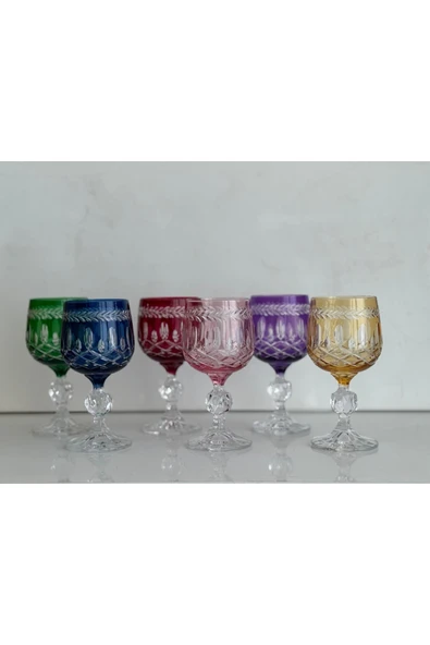Bohemia kristal kahve yanı su bardağı 150 cc 6 adet ürün görseli 1