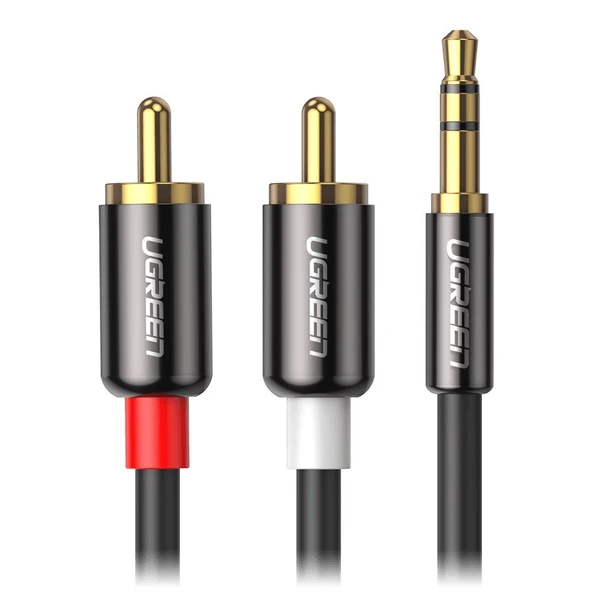 UGREEN RCA 3.5mm Aux Ses Kablosu, 5 Metre, 10591 ürün görseli 1
