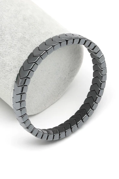 Hematit Doğal Taş Bileklik 6 x 8 mm Özel Kesim ürün görseli 1