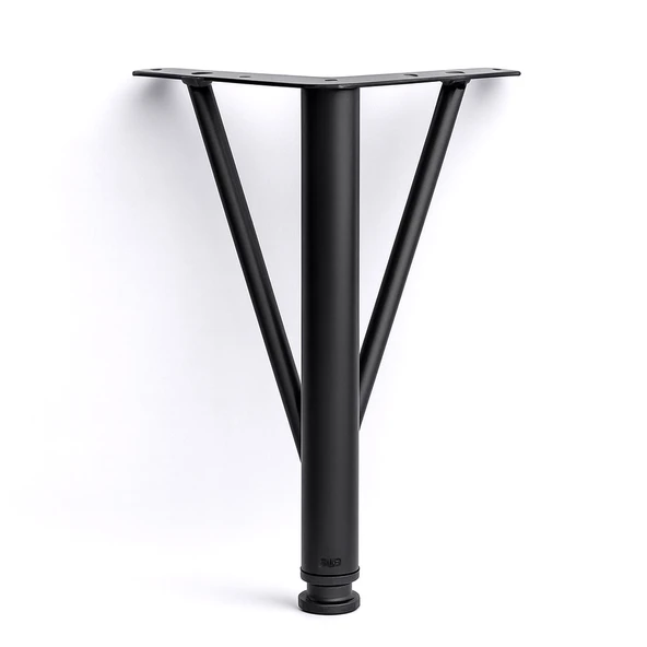 Üçgen Siyah Metal 30 cm Mobilya Ayağı Modern Koltuk Kanepe Dayanıklı Tv Ünitesi Ayağı Ayakları ürün görseli 1