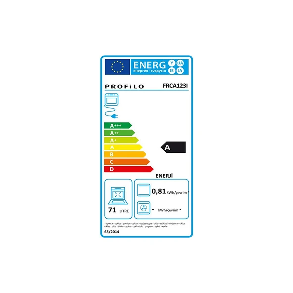 Profilo FRCA123I  4 Programlı  Inox Ankastre Fırın - Resim 3