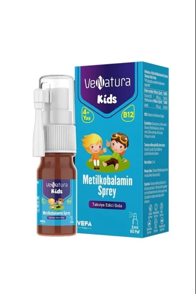 Venatura Kids B12 Metilkobalamin 5 ml ürün görseli 1