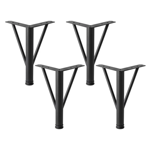 Üçgen Siyah 4 ADET SET Metal 30 cm Mobilya Ayağı Koltuk Kanepe Dayanıklı Tv Ünitesi Ayağı Ayakları ürün görseli 1