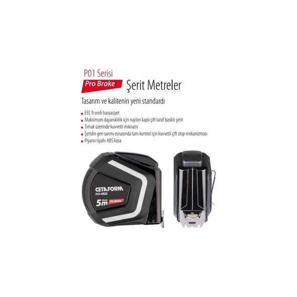 PRO BRAKE ŞERİT METRE-5MX27MM - - Resim 2