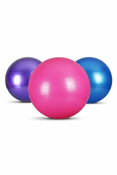 65Cm Pilates Topu Egzersiz Topu Karışık Renk Pilates Yoga Topu ürün görseli 1
