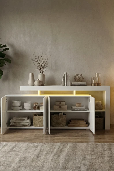 Platinreyon LUMA LEDLİ KONSOL Beyaz - Resim 2