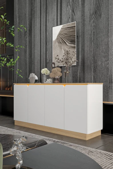 Platinreyon BOHEM KONSOL LED IŞIKLI MDF KAPAK - Resim 2