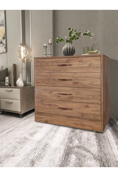 Platinreyon Atlantik çam şifonyer 4 çekmece ürün görseli 1