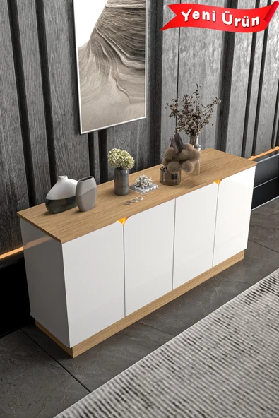 Platinreyon BOHEM KONSOL LED IŞIKLI MDF KAPAK ürün görseli 1