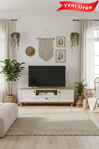 Platinreyon BOHEM 150 CM TV ÜNİTESİ MDF KAPAK ürün görseli 1