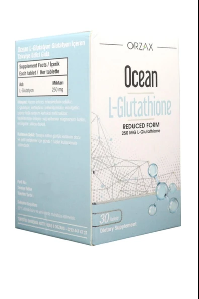 Ocean L-Glutatyon 250 mg 30 Tablet - Resim 3